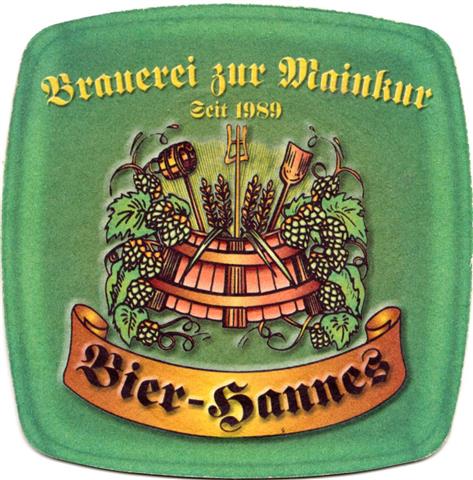 frankfurt f-he bier hannes sofo 1a (230-hg grün-bier-hannes)